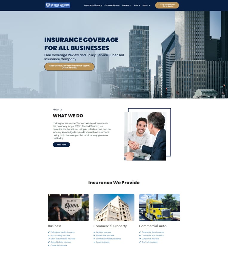 insurance-agent-website-examples-2- texasgeneralinsurance-everquote